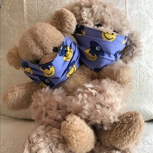 Police Emoji Adult/Child Face Mask Set